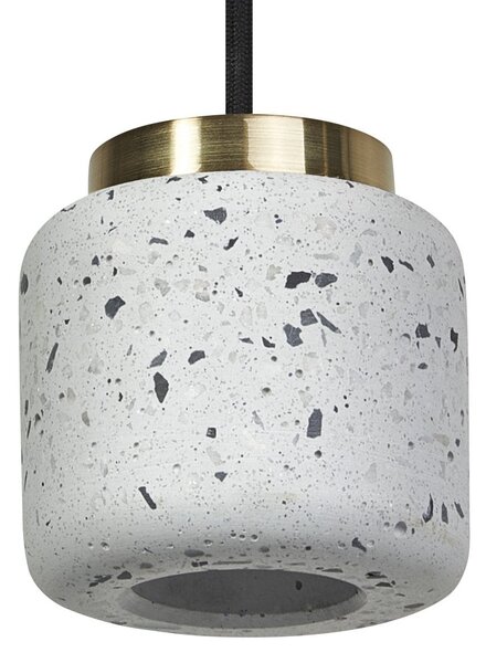 Decor Terrazzo kulaté závěsné svítidlo 1x GU10, bílá