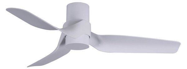Stropní ventilátor Nautica se světlem, bílý, tichý – Beacon Beacon Lighting, Nautica, stmívatelné, Bílá, Obývací pokoj, Plast, Moderní