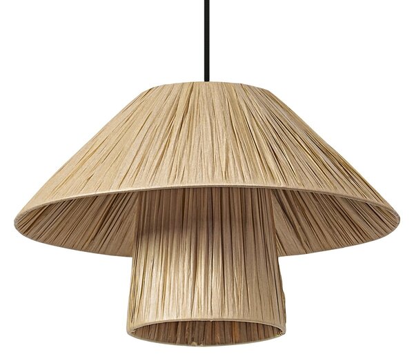 Dekorativní Bamboo Paper Hut Závěsné svítidlo 280 mm, E27, Brown
