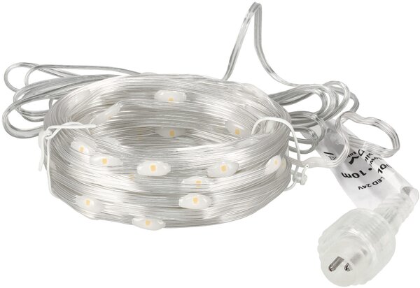 BERGE Světelný řetěz zahradní girlanda 10m 100LED 230V + dálkové ovládání