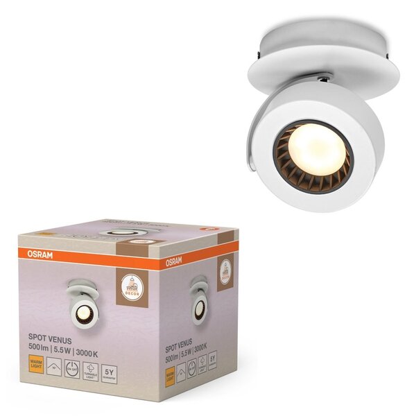 Dekorativní bílé stropní svítidlo 5,50 W Teplá bílá 125 mm