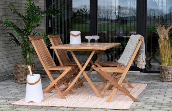 Nordic Living Dřevěný přírodní jídelní stůl Oviedo 120 cm