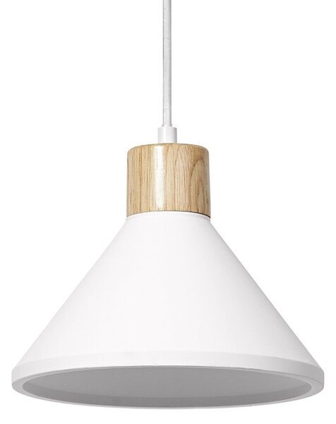 Dekorativní bílé závěsné svítidlo 220mm Sádra