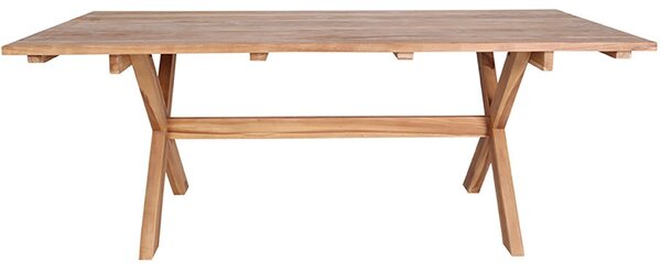Nordic Living Teakový jídelní stůl Mallorka 200 x 90 cm