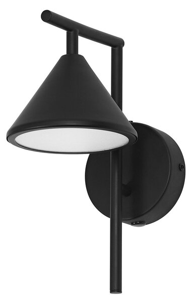 Dekorativní černé nástěnné svítidlo 5 W Teplá bílá 120 mm