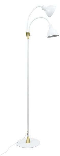 Stojací Lampa Dyberg Larsen, Lilje, Bílá, Obývací pokoj, Kov, Design