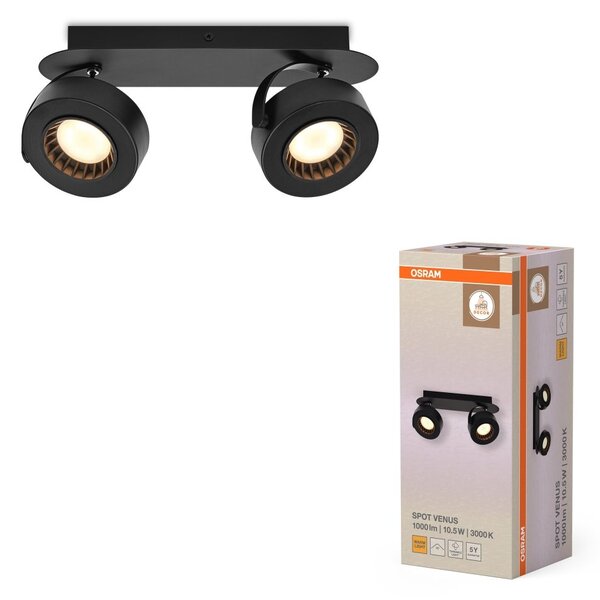 Dekorativní černé stropní svítidlo 10,50 W Teplá bílá 300 mm