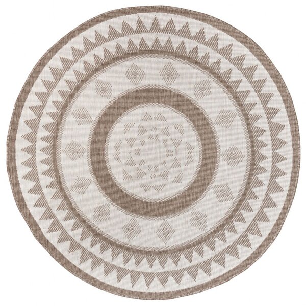 Hans Home | Kusový koberec Twin Supreme 105444 Jamaica Linen kruh – na ven i na doma - 140x140 (průměr) kruh