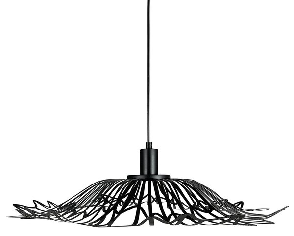 Závěsná svítidlo Dyberg Larsen, Flora, stmívatelné, Černá, Obývací pokoj, Kov, Design