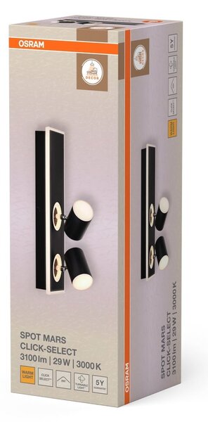 Dekorativní černé stropní svítidlo 29 W Teplá bílá 408 mm