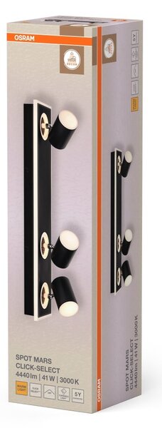 Dekorativní černé stropní svítidlo 41 W Teplá bílá 558 mm