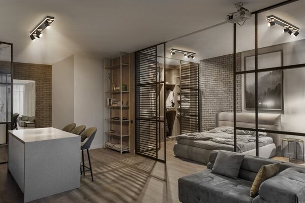 Dekorativní černé stropní svítidlo 58,50 W Teplá bílá 713 mm