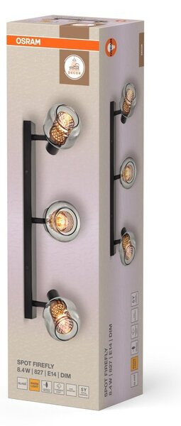 Dekorativní černé stropní svítidlo 8,40 W Teplá bílá 604 mm