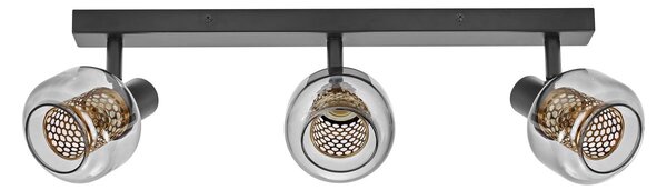 Dekorativní černé stropní svítidlo 8,40 W Teplá bílá 604 mm