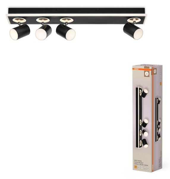Dekorativní černé stropní svítidlo 58,50 W Teplá bílá 713 mm