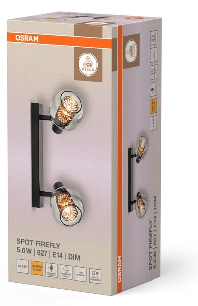 Dekorativní černé stropní svítidlo 5,60 W Teplá bílá 385 mm