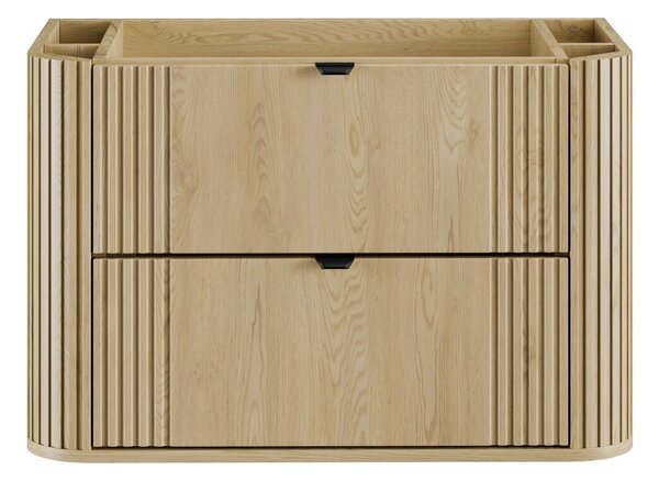 Comad Koupelnová sestava Ovalia River s deskou, umyvadlem a skříňkami 80 cm dub Cremona