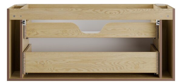 Comad Koupelnová sestava Ovalia Pure se zápustným umyvadlem a skříňkami 120 cm dub cremona