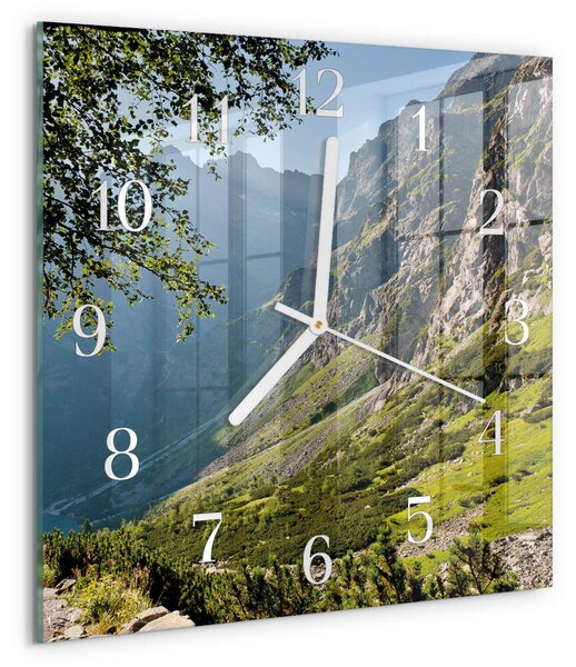 Skleněné hodiny Hory zskb-30x30-00085404