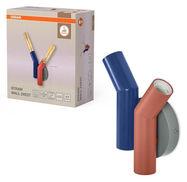 Dekorativní nástěnné svítidlo Straw 2xE27 vícebarevné