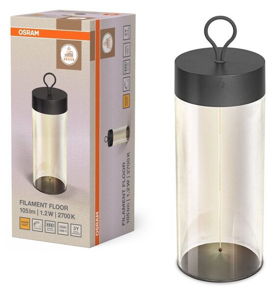 Dekorativní stojací lampa Filament 1,20 W Teplá bílá