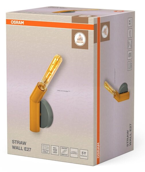 Dekorativní nástěnné svítidlo Straw 1xE27 vícebarevné
