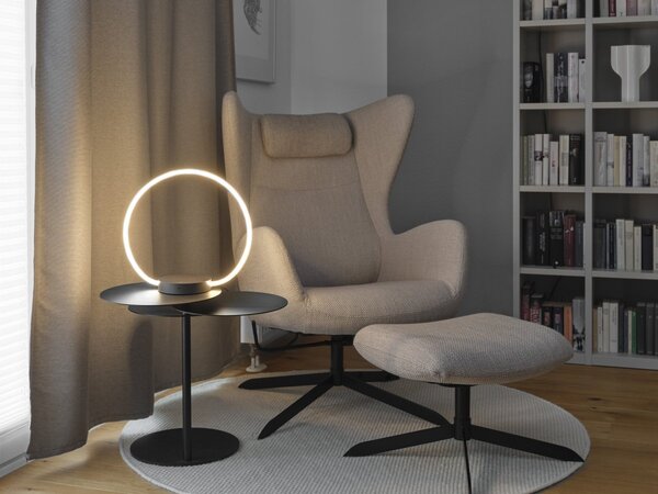 Dekorativní stolní lampa Aura s USB, 10 W, teplá bílá