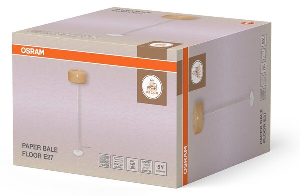 Dekorativní stojací lampa Paper bale 1xE27