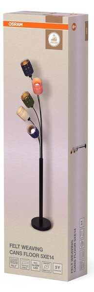 Dekorativní stojací lampa Felt Weaving Cans 5xE14 vícebarevná, 505 mm