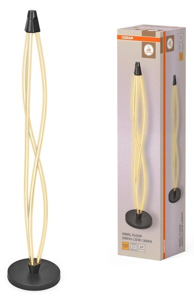 Dekorativní stojací lampa Swirl 22 W Teplá bílá