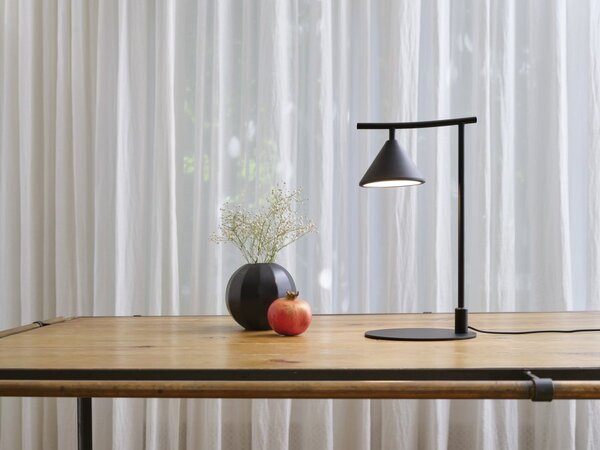 Dekorativní stolní lampa Fuji, černá, 5 W, teplá bílá, 200 mm