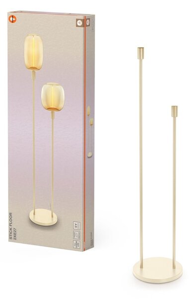 Dekorativní stojací lampa Stick 2xE27 béžová