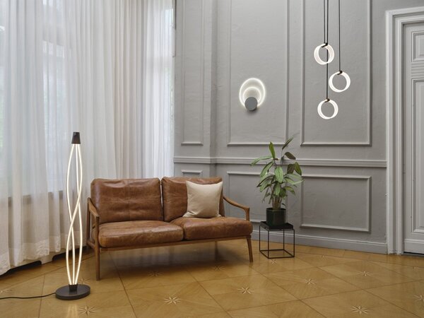 Dekorativní stojací lampa Swirl 22 W Teplá bílá