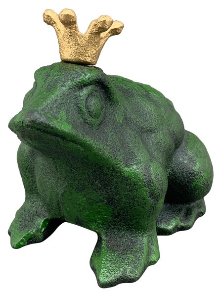 Zahradní litinová figurka Jeremy, 12 cm, zelená