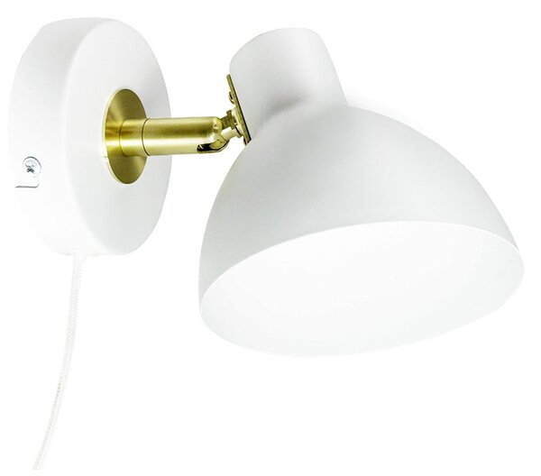 Nástěnná Svítidla Dyberg Larsen, Lilje, Bílá, Obývací pokoj, Kov, Design
