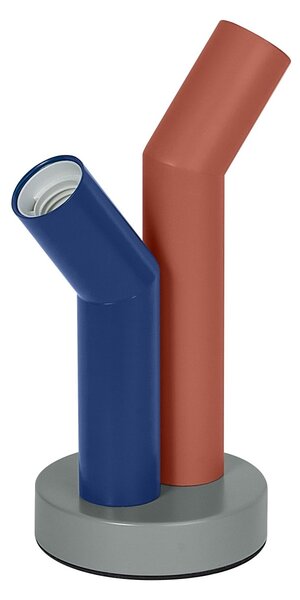 Dekorativní stolní lampa Straw, kovová, 2xE27, vícebarevná