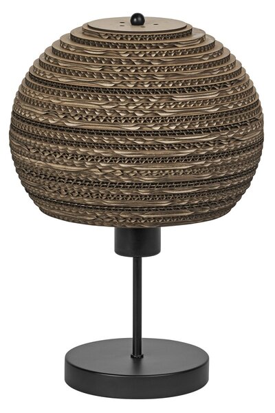 Dekorativní stolní svítidlo Cardboard Ball, E27, hnědé
