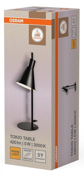 Dekorativní stolní lampa Tokio, bílá, 5W LED, 160 mm