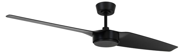 Stropní ventilátor Condor, černý, DC, tichý, Ø 137 cm – Beacon Beacon Lighting, Condor, Černá, Obývací pokoj, Plast, Moderní