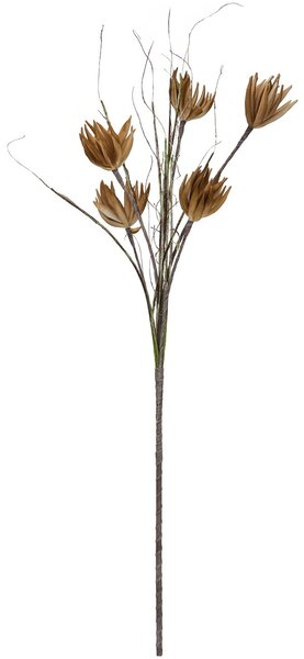 Umelá kvetina Artyčok větvička (EVA), béžová, 100cm