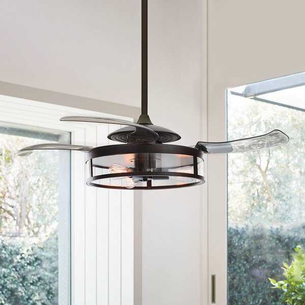 Stropní ventilátor Fanaway Classic s osvětlením, černý, tichý, Beacon Beacon Lighting, Fanaway Classic, Šedá, Obývací pokoj, Plast, Moderní