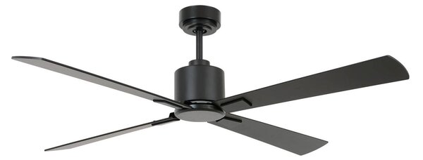 Stropní ventilátor Airfusion Climate DC, černý, tichý – Beacon Beacon Lighting, Airfusion Climate, Černá, Obývací pokoj, Dřevo, Moderní