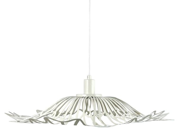 Závěsná svítidlo Dyberg Larsen, Flora, stmívatelné, Bílá, Obývací pokoj, Kov, Design