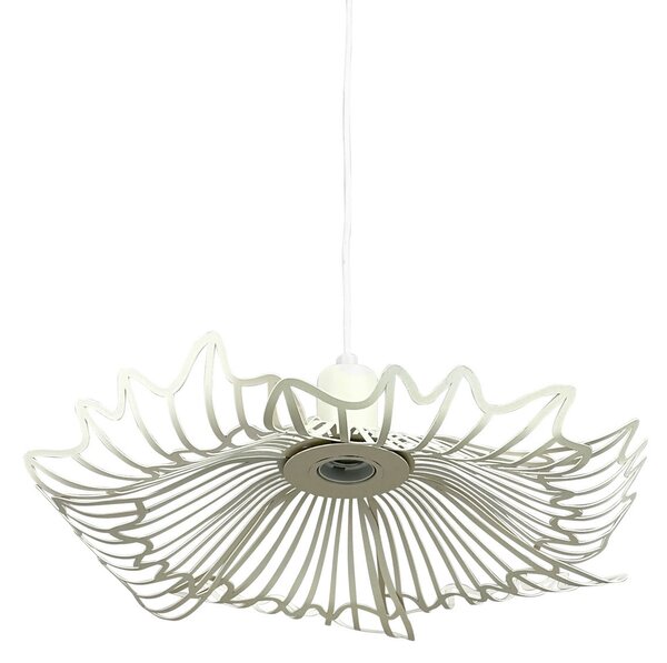 Závěsná svítidlo Dyberg Larsen, Flora, stmívatelné, Bílá, Obývací pokoj, Kov, Design