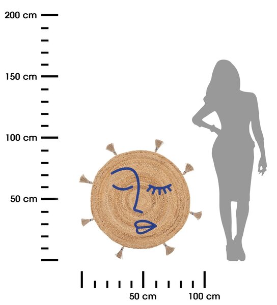 Koberec Soleya, (fi) 80 cm, béžová