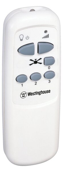 Stropní ventilátor Barnett se světlem, bílý – Westinghouse Westinghouse, Barnett, Bílá, Obývací pokoj, Dřevo, Venkovský / rustikální