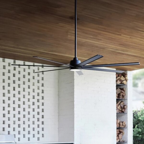 Stropní ventilátor Atlanta s osvětlením, černý, DC, tichý – Beacon Beacon Lighting, Atlanta, stmívatelné, Černá, Obývací pokoj, Hliník, Moderní