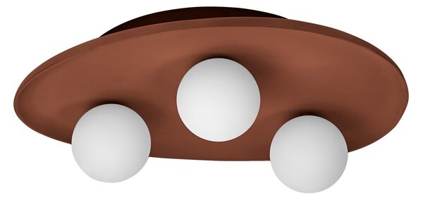 Dekorativní stropní svítidlo Clay Nest 3xG9 hnědé, 500 mm