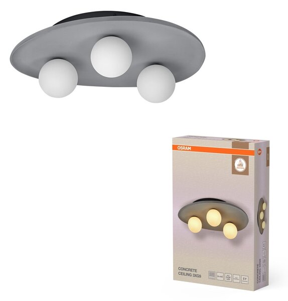 Dekorativní stropní svítidlo Concrete Nest 3xG9 šedé, 500 mm