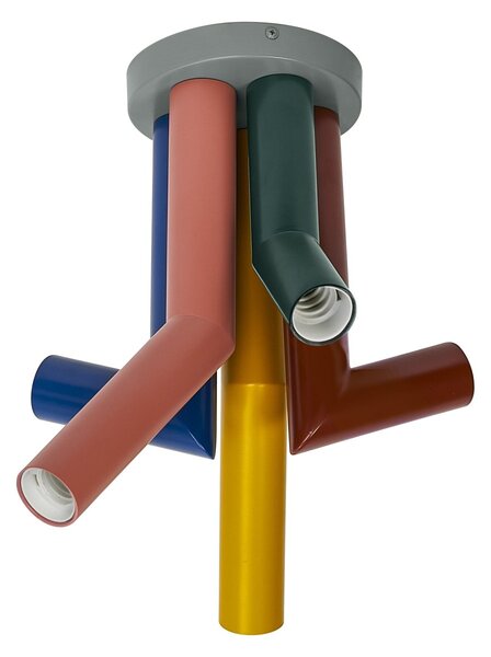 Dekorativní stropní svítidlo Straw 5xE27 vícebarevné, 294 mm